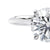 1.50 carat lab grown diamond solitaire engagement ring.