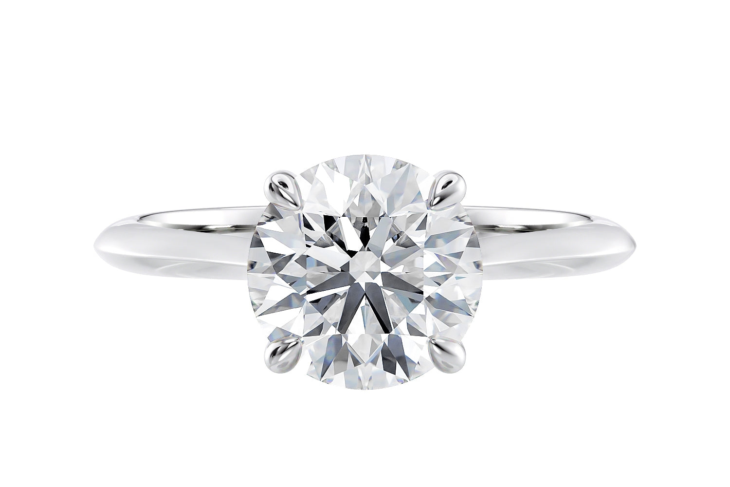 1 carat diamond solitaire engagement ring platinum.