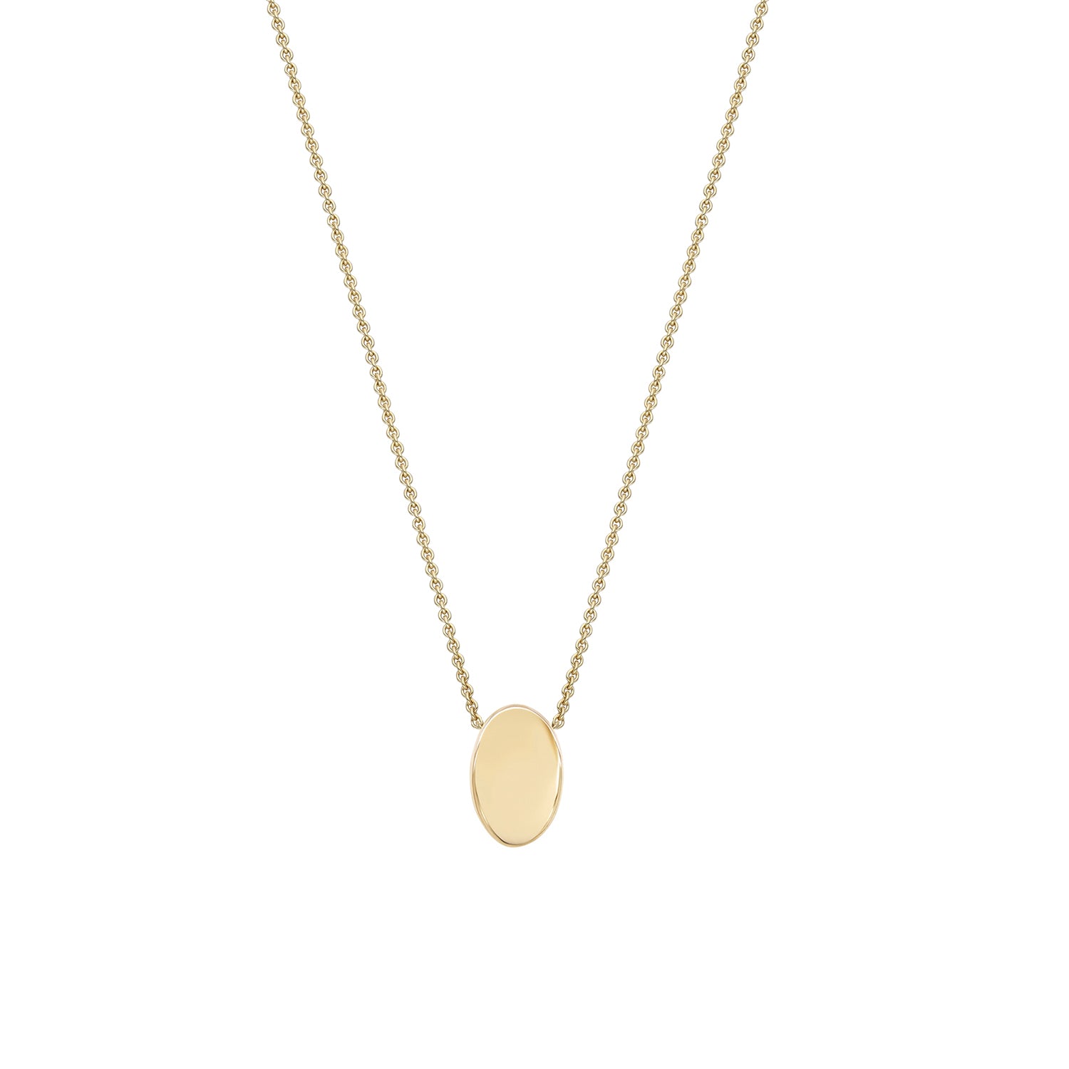Solid gold necklace handmade in Ireland