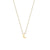 Mini moon gold necklace