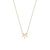 Star solid gold necklace
