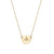Gold disc necklace follow your star