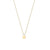 Little solid gold star necklace