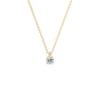 0.30ct natural diamond pendant 18ct yellow gold.