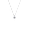 0.30ct natural diamond pendant 18ct white gold.