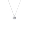 Half carat diamond pendant 18ct white gold.