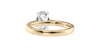 Oval Solitaire Tapered Band Diamond Engagement Ring