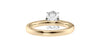 Oval Solitaire Tapered Band Diamond Engagement Ring
