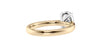 Oval Solitaire Tapered Band Diamond Engagement Ring
