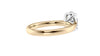 Oval Solitaire Tapered Band Diamond Engagement Ring