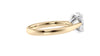 Oval Solitaire Tapered Band Diamond Engagement Ring