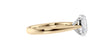 Oval Solitaire Tapered Band Diamond Engagement Ring