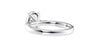 Oval Solitaire Tapered Band Diamond Engagement Ring