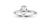 Oval Solitaire Tapered Band Diamond Engagement Ring