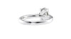 Oval Solitaire Tapered Band Diamond Engagement Ring