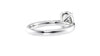 Oval Solitaire Tapered Band Diamond Engagement Ring