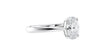 Oval Solitaire Tapered Band Diamond Engagement Ring