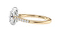 Round Halo Classic Diamond Band Engagement Ring