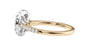 Round Halo Classic Diamond Band Engagement Ring