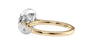 Round Halo Classic Diamond Band Engagement Ring