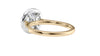 Round Halo Classic Diamond Band Engagement Ring