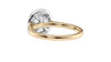 Round Halo Classic Diamond Band Engagement Ring