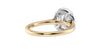 Round Halo Classic Diamond Band Engagement Ring