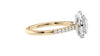 Round Halo Classic Diamond Band Engagement Ring