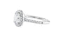 Round Halo Classic Diamond Band Engagement Ring