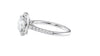 Round Halo Classic Diamond Band Engagement Ring