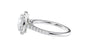 Round Halo Classic Diamond Band Engagement Ring