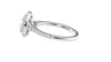 Round Halo Classic Diamond Band Engagement Ring