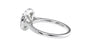 Round Halo Classic Diamond Band Engagement Ring