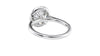 Round Halo Classic Diamond Band Engagement Ring