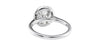 Round Halo Classic Diamond Band Engagement Ring
