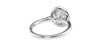 Round Halo Classic Diamond Band Engagement Ring