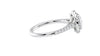 Round Halo Classic Diamond Band Engagement Ring