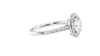 Round Halo Classic Diamond Band Engagement Ring