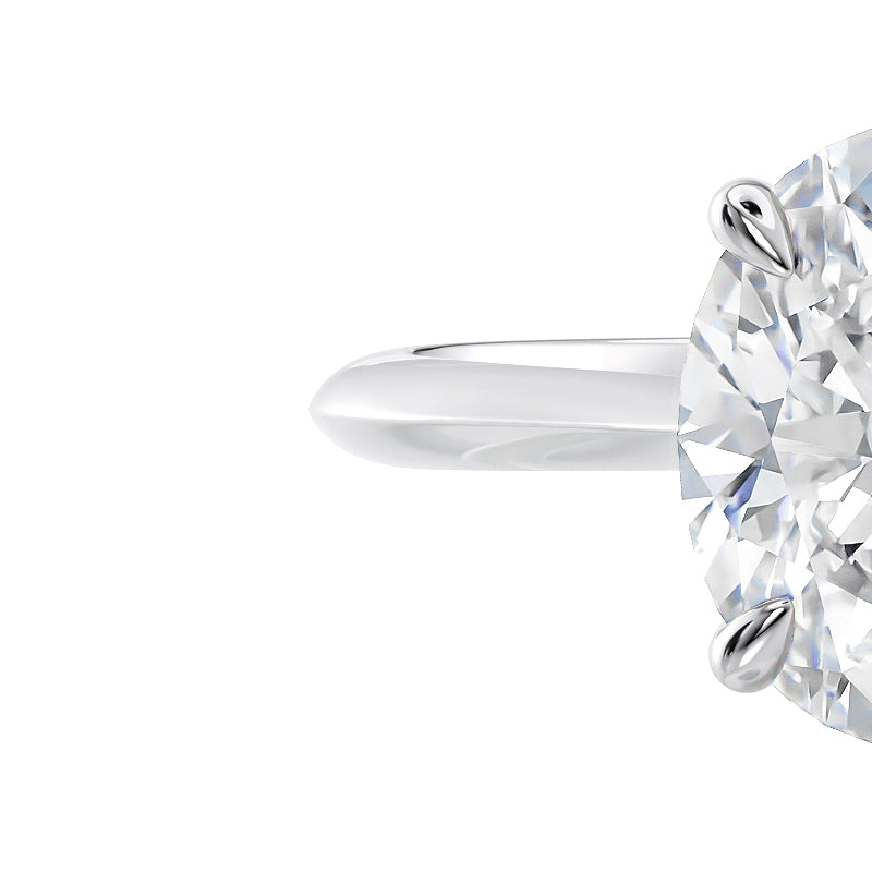 2 carat oval laboratory grown diamond ring. McGuire Diamonds