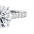 1 carat lab grown diamond solitaire engagement ring.