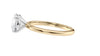 Round Solitaire Slim Band Diamond Engagement Ring