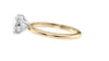Round Solitaire Slim Band Diamond Engagement Ring