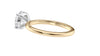 Round Solitaire Slim Band Diamond Engagement Ring