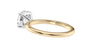 Round Solitaire Slim Band Diamond Engagement Ring