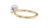 Round Solitaire Slim Band Diamond Engagement Ring