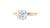 Round Solitaire Slim Band Diamond Engagement Ring