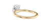 Round Solitaire Slim Band Diamond Engagement Ring