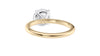 Round Solitaire Slim Band Diamond Engagement Ring
