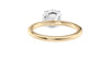 Round Solitaire Slim Band Diamond Engagement Ring