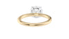 Round Solitaire Slim Band Diamond Engagement Ring